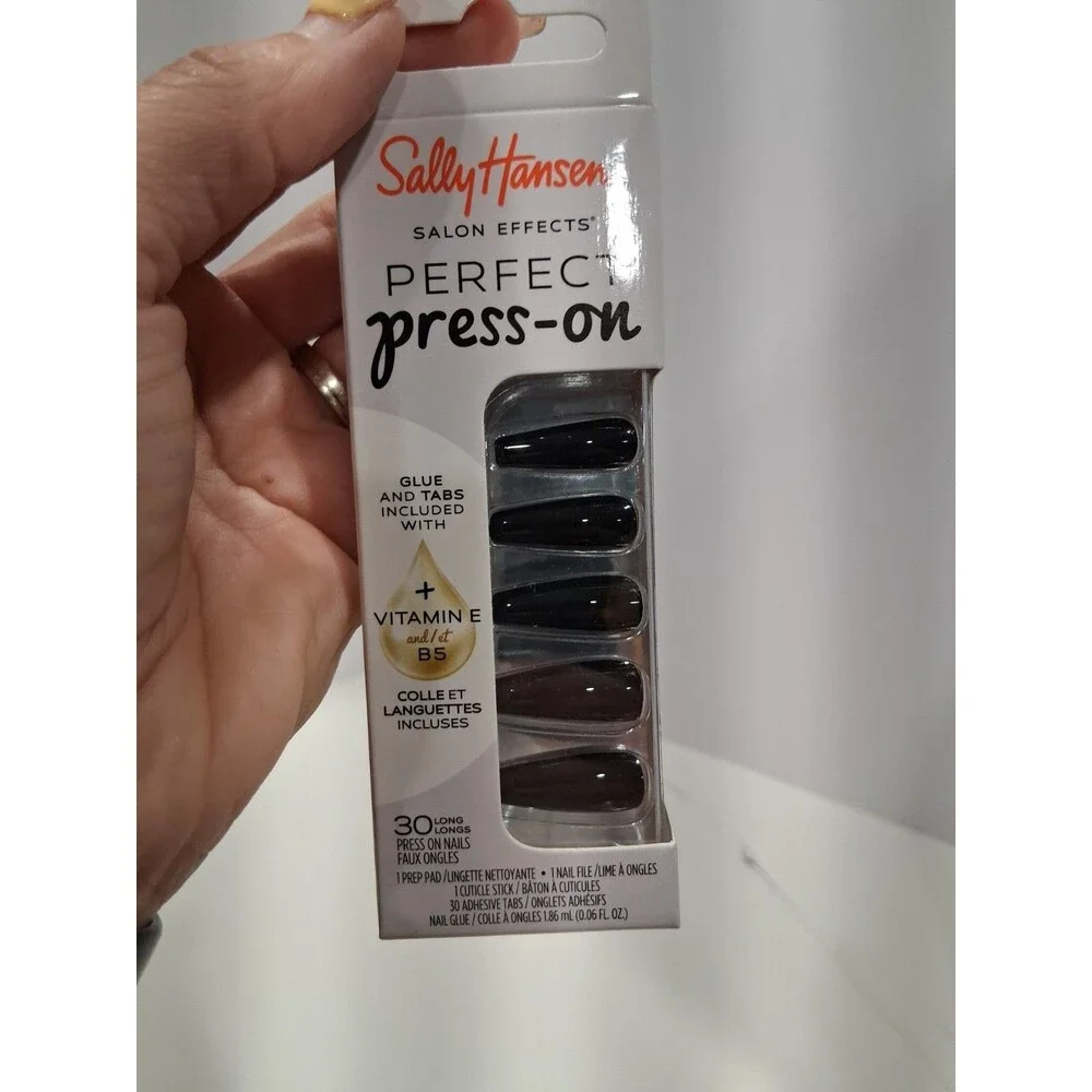 Sally Hansen Perfect Press-On Nails, C0331 Onyx-pected HB1